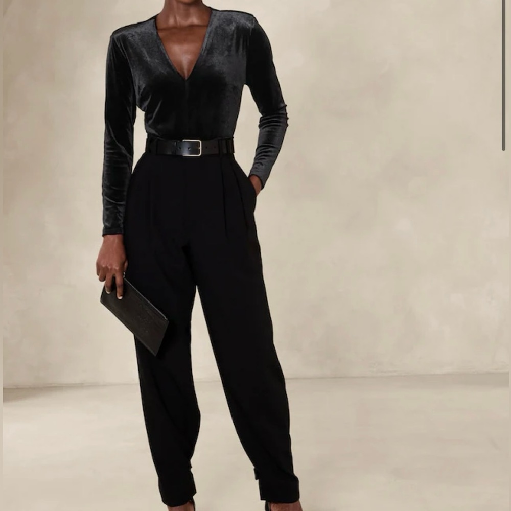 Banana republic, velvet, bodysuit, size small
